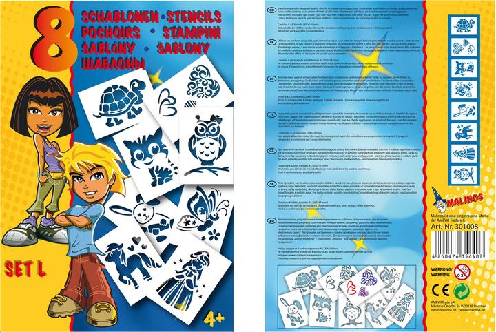 Produktbild Malinos BloPens Schablonen Set L Sweeties / Girls