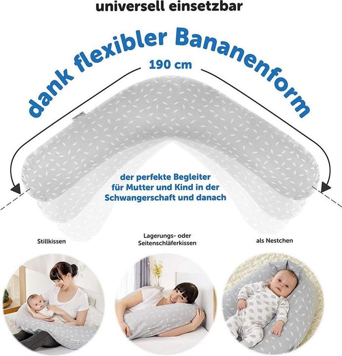 Produktbild Theraline Stillkissen 4-tlg. Stillkissen Sparset Das Original 190 cm inkl.