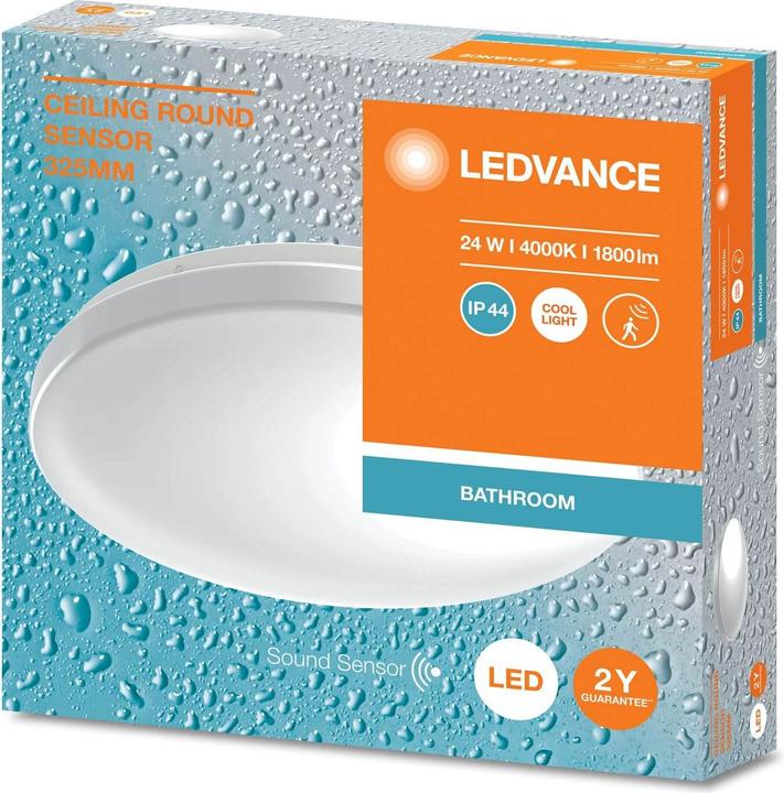 Image du produit Ledvance CEILING ROUND Plafonnier rond Sensor 325 24W 840 IP44 (1800 lm)