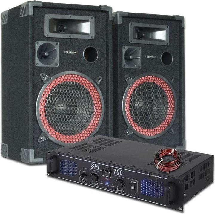 Produktbild Skytec DJ PA PA -Lautsprecher und Verstärker -Kombination 700W (Aktiv)
