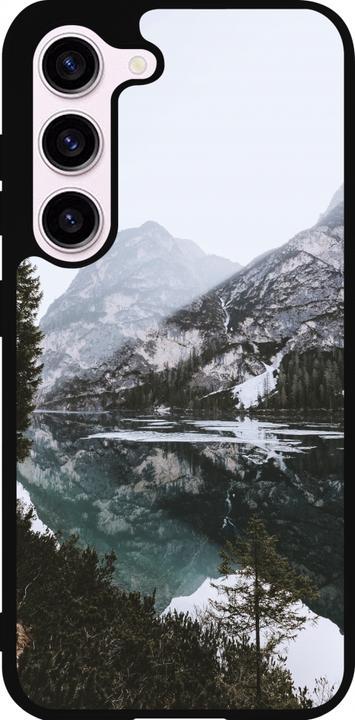 Immagine prodotto PhoneLook Cover silicone nero inverno 22 montagna innevata e lago (Samsung Galaxy S23)