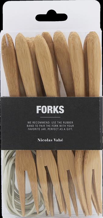 Actual product image Nicolas Vahé Bamboo fork, w. White Rubberband (12 x)
