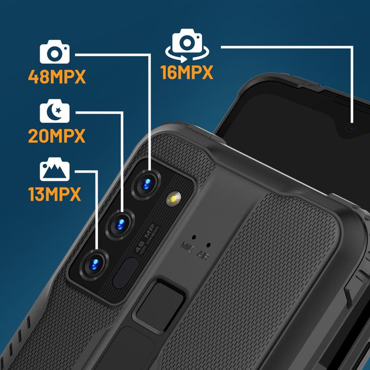 Actual product image Myphone HAMMER Blade (6.3 inch) Android 11 USB Type-C (128 GB, Black, 6.30", Dual SIM, 48 Mpx, 4G)