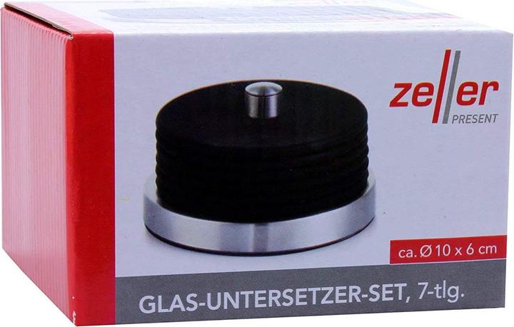 Productafbeelding Zeller Present 27224 (6 x, Glazen onderzetter)
