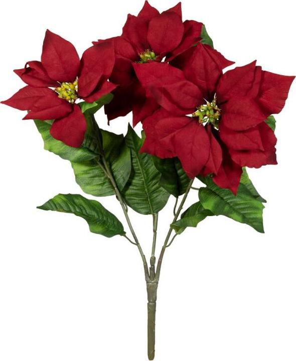 Produktbild Europalms Weihnachtsstern-Busch, rot, 50cm (50 cm)