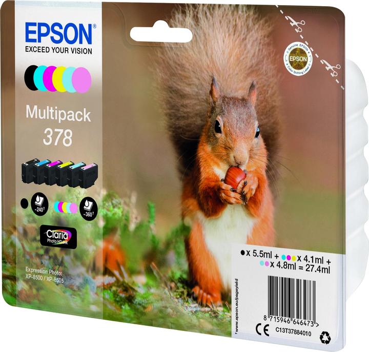 Image du produit Epson MULTIPACK 6-COULEURS 378 (CF, LC, C, LM, Y)