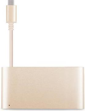Image du produit Moshi Adaptateur USB-C multiport or (USB-C, 3 Ports)