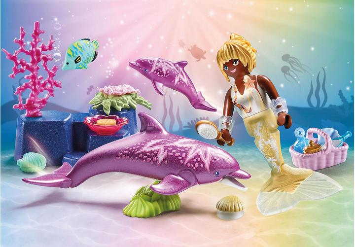Image du produit Playmobil Sirène avec dauphins (71501, Playmobil Princess Magic)