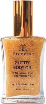 Produktbild Etoneese Trockenes Körperöl mit goldenen Partikeln Gold 50ml (Körperöl, 50 ml)