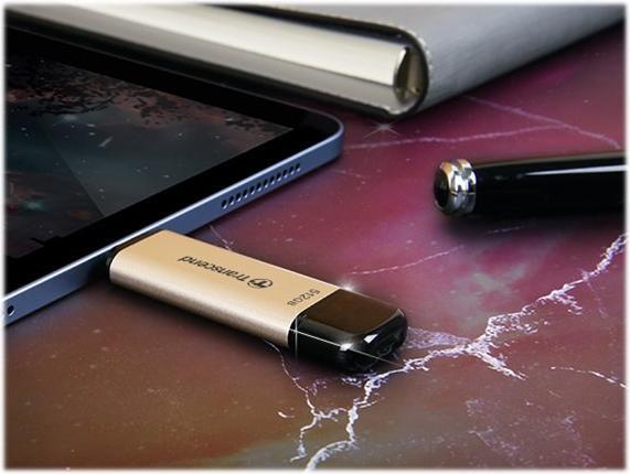 Immagine prodotto Transcend JetFlash 930C chiavetta USB da 512 GB USB Type-A / USB Type-C 3.2 Gen 1 (3.1 Gen 1) Oro (512 GB, USB-A, USB-C)