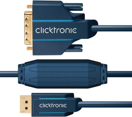 Actual product image clicktronic DisplayPort — DVI (2 m, DisplayPort, DVI)
