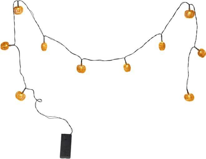 MICA Living 10er LED-Lichterkette - Kürbisse - ca. 120 cm (1.20 m)