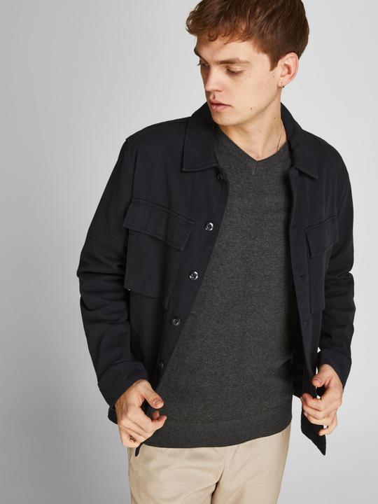 Actual product image Jack & Jones Pullover Strickpullover mit V-Ausschnitt JJEEMIL KNIT V-NECK - 5060 (M)
