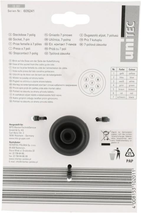 Produktbild Unitec Steckdose 7-polig