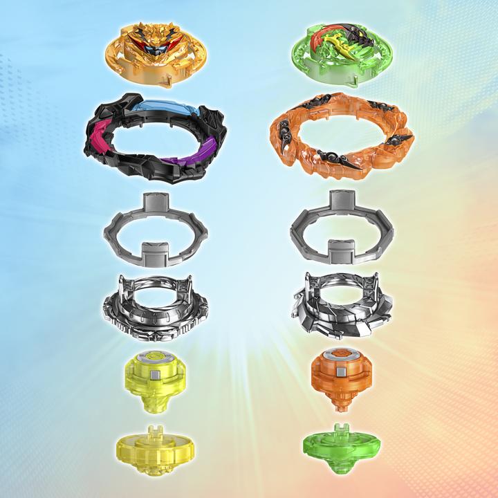 Image du produit Hasbro Beyblade Burst QuadStrike Light Ignite Beyblade Stadium Battle Set (Allemand, Français, Italien, Anglais, Néerlandais, Suédois, Norvégien, Polonais)