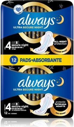 Always Ultra Secure Night (12 x, Damenbinden)