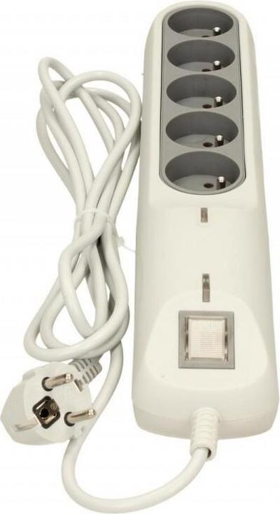 Actual product image Lestar Überspannungsschutzleiste LFT-2005, 3L EMI/RFI, 2,5m, grau (5 x, 2.50 m)