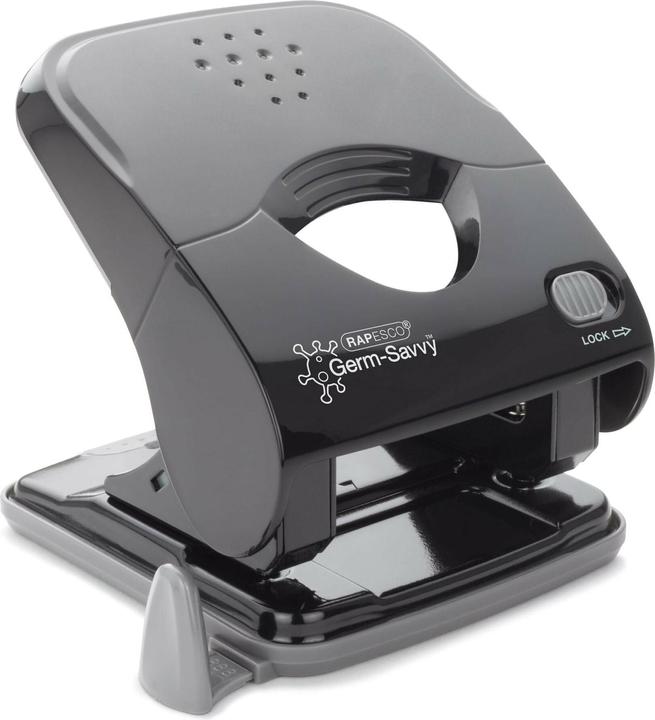 Immagine prodotto Rapesco X5-40ps ECO Less Effort 2-fold hole punch, con protezione antibatterica Germ-Savvy (nero)