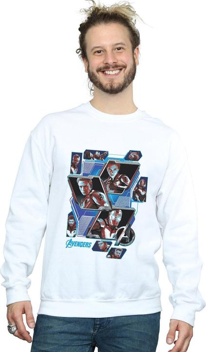 Actual product image Mens Avengers Endgame Hero Panels Cotton Sweatshirt (4XL)