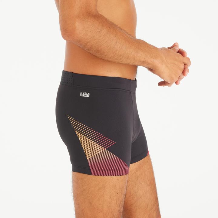 Image du produit Nabaiji Boxer de bain natation Homme - 500 Fiti noir tria rouge (50)