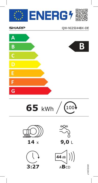 Energie-Label Sharp QW-NI25I44BX-DE