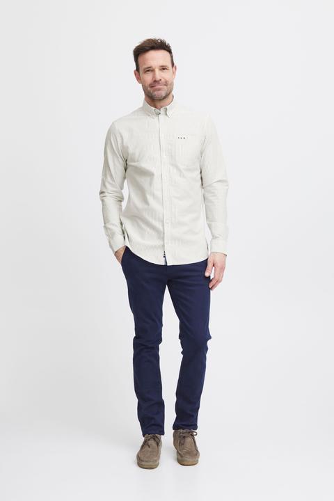 Actual product image FQ1924 FQSteven stripe oxford LS shirt 21900612 (M)