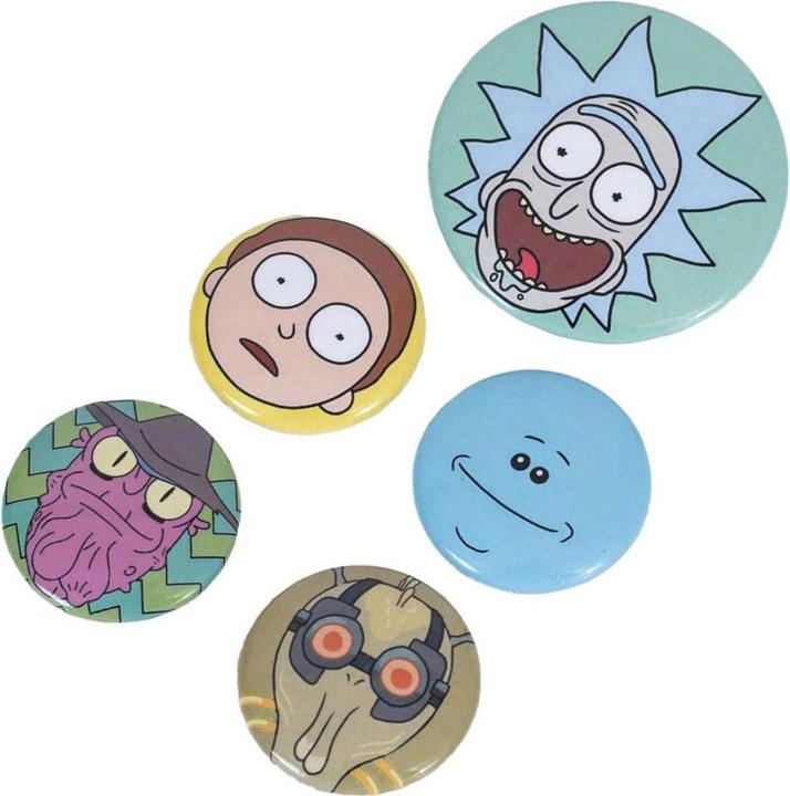 Immagine prodotto Rick And Morty Capo Set di Badge Misura Confezione 5