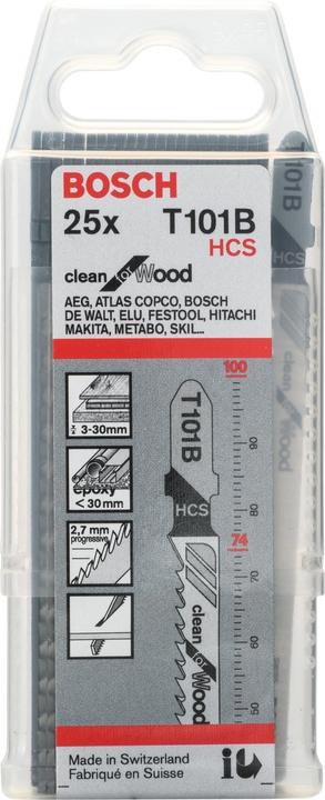 Productafbeelding Bosch Professional Zubehör Decoupeerzaagblad T 101 B, Schoon
