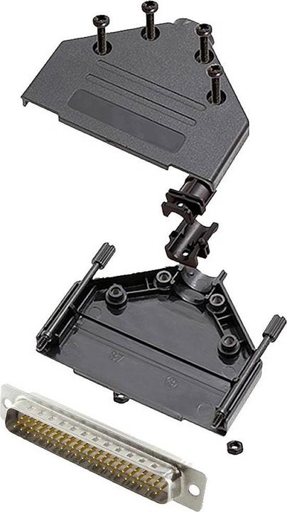 Produktbild Encitech DTPK-P-37-HDP62-W-K 6355-8053-04 D-SUB Stiftleisten-Set 180 ° Polzahl (