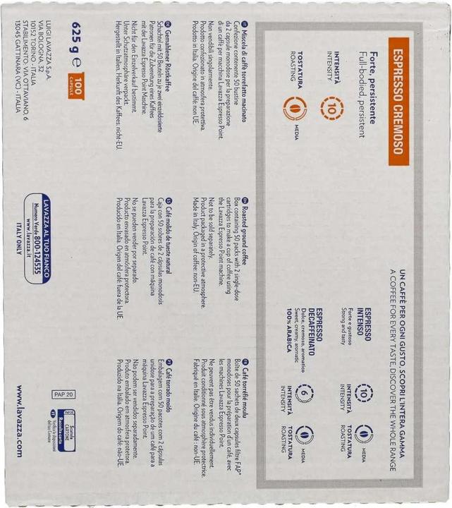 Produktbild Lavazza Espresso Point Cremoso 100er (100 x Port.)