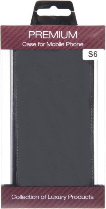 Produktbild OEM Slim Leather Flip Case for Galaxy S6 - black (Samsung Galaxy S6)
