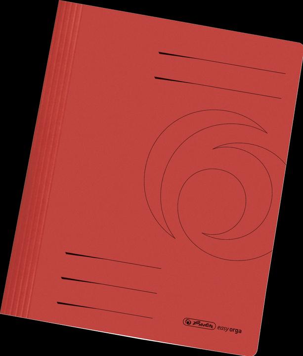 Image du produit Herlitz Dossier de reporting easyorga, DIN A4, carton de Manille, rouge 240 g/m2, plié et prêt à l'emploi (A4, 1 x)
