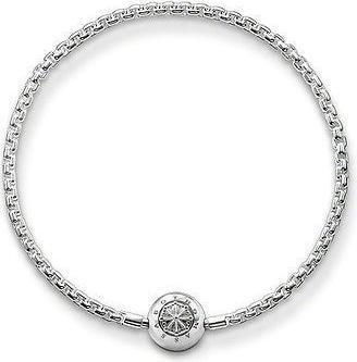 Hermex Bettelarmband versilbert - 20cm (20 cm, Metalllegierung)