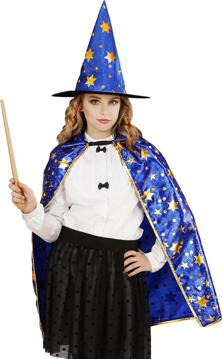 Actual product image Magni Children's costume set wizard cape and hat (One size)