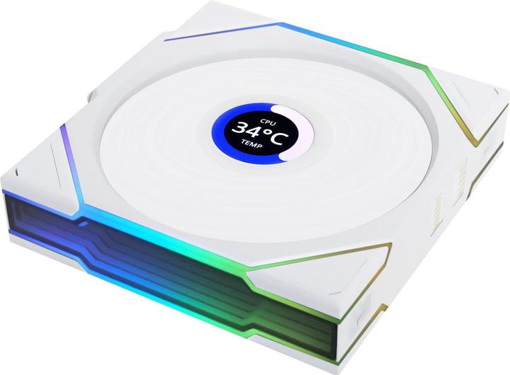 Image du produit Lian-Li UNI FAN TL Wireless LCD Lüfter, ARGB, PWM, 3er-Pack inkl. Controller - Reverse Blade, 120 mm (120 mm, 3 x)