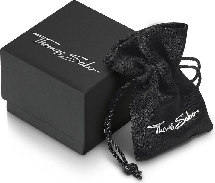 Actual product image Thomas Sabo Earrings with pink zirconia heart silver (925 silver)