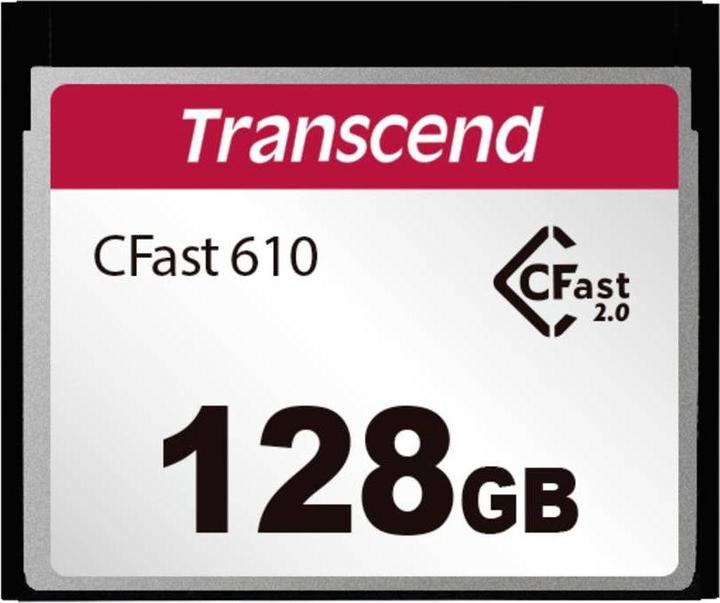 Actual product image Transcend TS128GCFX610 CFast card Retail 128 GB (128 GB, CFast 2.0)