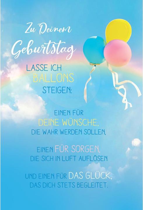 Produktbild ABC Glückwunschkarte Geburtstag 12.5 x 17.6 cm (1 Stk.)