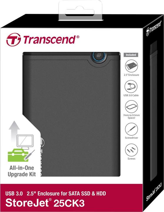 Actual product image Transcend SSD/HDD CASE 2.5" USB/TS0GSJ25CK3 (2.5")