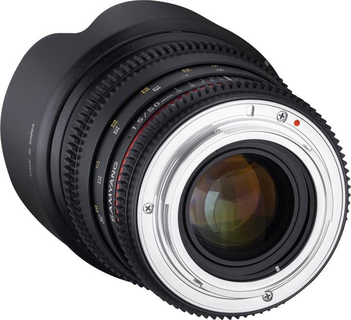 Image du produit Samyang 50mm T1.5 VDSLR Canon (Canon EF, Plein format)