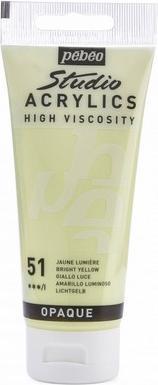 Produktbild Pebeo Studio Acrylics feine Acrylfarben (Lichtgelb, 100 ml)