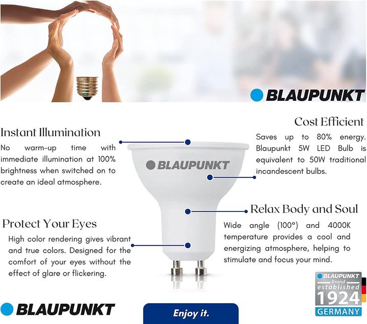 Produktbild Blaupunkt Reflektor (GU10, 5 W, 475 lm, 1 x, E)