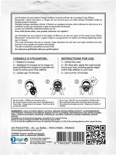 Actual product image Les Poulettes Mask Radiant Glow Express (18 ml)