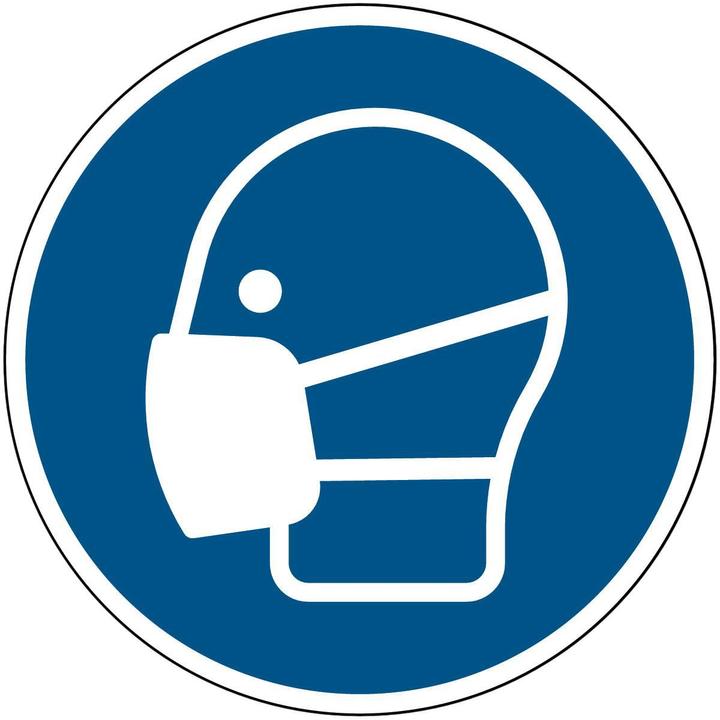 Produktbild Brady ISO-Sicherheitsschild - Maske benutzen