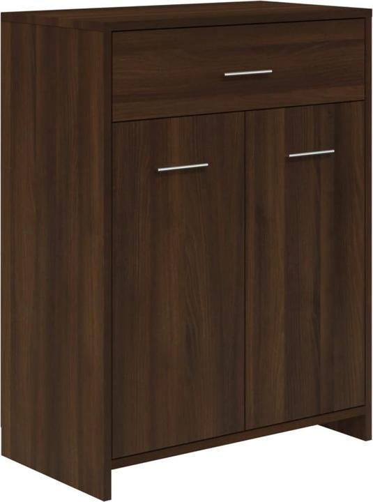 Actual product image VidaXL Badmöbel Set Badezimmermöbel Badezimmerschrank 4 tlg. Braun Eichen Optik