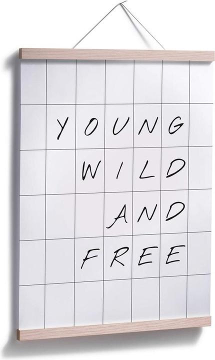 Image du produit Trenddeko avec grille - Jeunes sauvages et libres (100 x 120 cm)