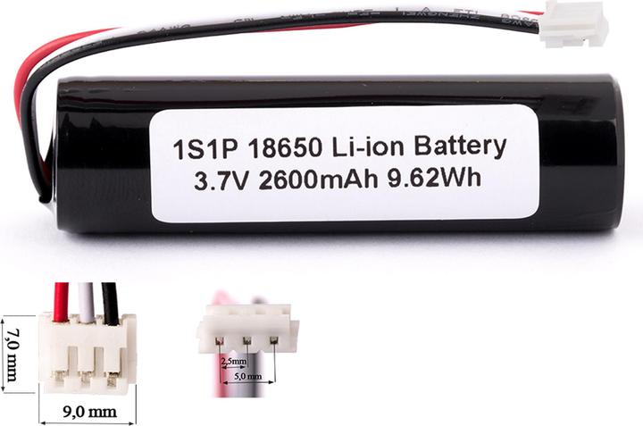 Immagine prodotto Keeppower Akku 1S1P 18650 mit BMS-Schutz 18650 26J (1 pz., 18650, 2600 mAh)