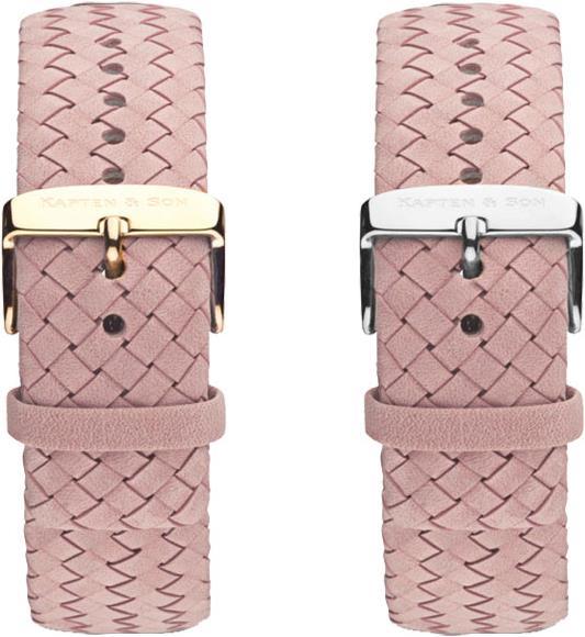 Produktbild Kapten & Son Leather Strap Rose Woven Campus Rose Gold (Edelstahl, Leder)