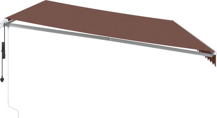 Produktbild VidaXL Markise Gelenkarmmarkise Sonnenmarkise Automatisch LED Braun 600x350cm (6 m)