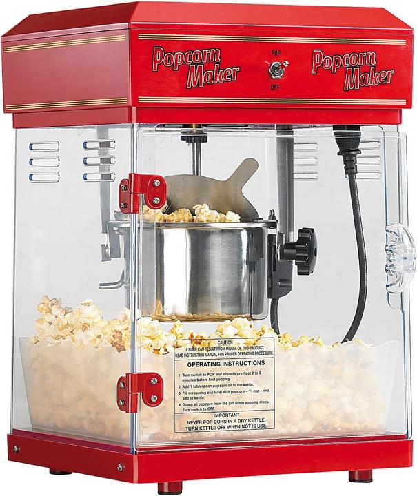 Immagine prodotto Rosenstein & Söhne Macchina professionale per popcorn "Cinema" con carrello dal design retrò
